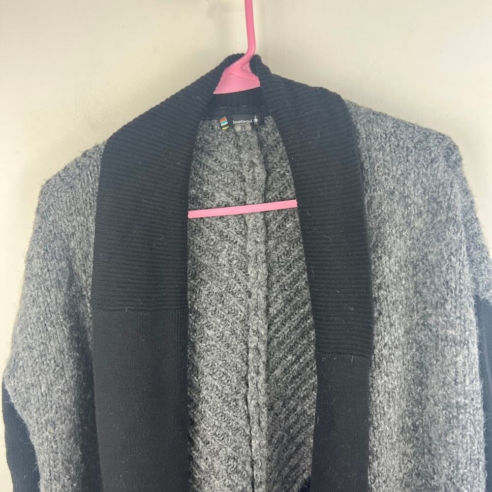 Smartwool Color Block Wool Blend Open Front Cardi… - image 2